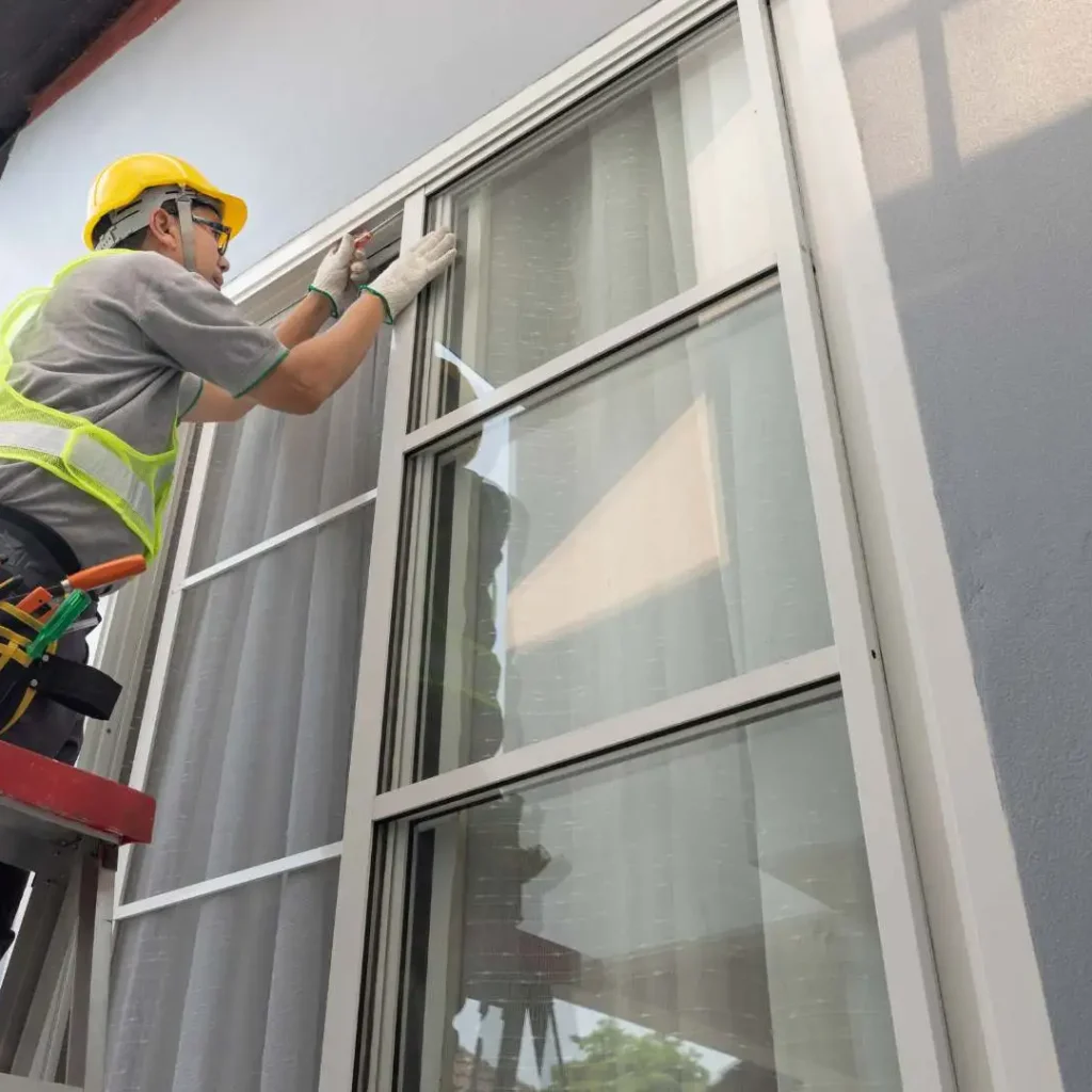 Balcony glass cover and weather protection