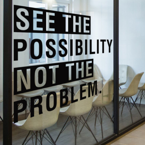 See The Possibility Not The Problem Office Stickers