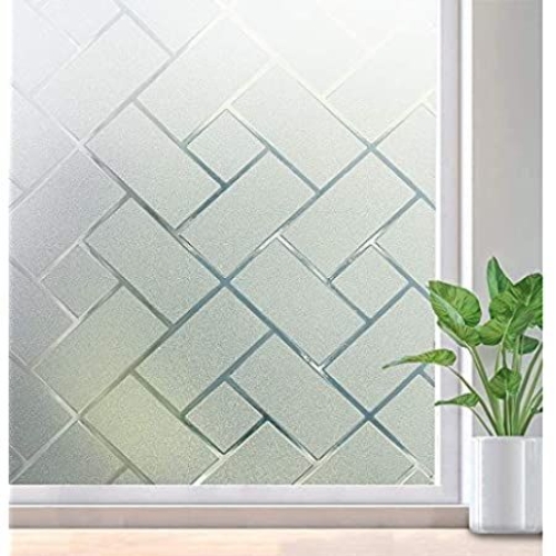 Zindoo Vinilos Autoadhesivos para Cristales, Privacidad, Laminas Decorativas para Ventanas, Translucidas, Cocina 44_5 X 200CM